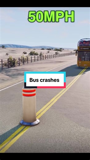 Realistic Bus Crash Simulation at Different Speeds