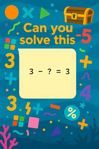 Fun Subtraction Puzzle for Kids! 3 - ? = 3