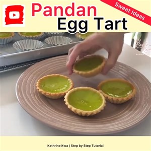 109K views · 5.5K reactions | Dim sum Idea: Pandan Egg Tart~ YouTube: Kathrine Kwa Baking Tutorial | Kathrine Kwa Baking Tutorial - 烘焙教学 | Facebook