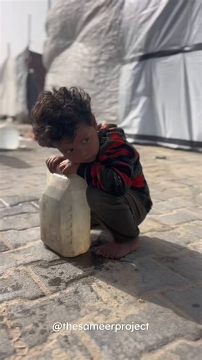 Tired, thirsty, and carrying more than they should ever have to - that’s the burden on children waiting in line for water. Urgent help needed: https://t.co/6l9JFjWInXIn Gaza, clean water is scarce, rationed, and uncertain. Every container filled is a small relief, but never enough.This is what a water crisis looks like. Not statistics but faces. Not numbers but childhoods interrupted. Water is a human right. And right now, it’s out of reach for nearly eveyone in the strip.A strategic, manufactur