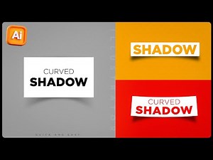 Curved Shadow Effect in Illustrator | Shadow Effect | Illustrator Teachings