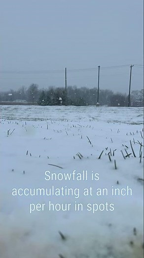 Heavy winter weather and snow accumulation in Carlisle