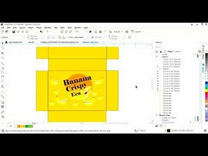 Cara membuat desain box pisang crispy menggunakan coreldraw