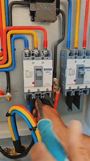 🔥Electrical work Wire Joint Heavy Cable Wiring with MCB Connection #electrician #shortvideo #short😱