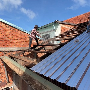 9.9K views · 215 reactions | How To Install A DIY Metal Roof In My Local | DIY crafts PR | Facebook