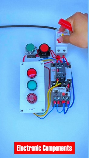 27K views · 347 reactions | Contactor control circuit with indicator light to display working status #electrical #electrician #electronics #electronicmusic #electricalengineering #electric #electricalwork #electricalcontractor #electricalsolutions #electricalservices #electricalhacks #videos #everyone #reelfb #fbreels #viralpost | 퐄퐥퐞퐜퐭퐫퐨퐧퐢퐜 퐂퐨퐦퐩퐨퐧퐞퐧퐭퐬 | Facebook