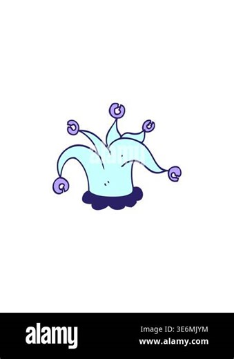 sales flash animation of cartoon jester hat Stock Video Footage - Alamy