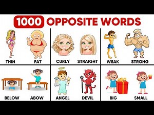 1000 Opposite Words in English | Antonyms Words in English | English Vocabulary