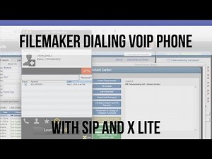 FileMaker Dialing VOIP Phone with SIP & X Lite