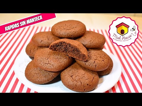 Quick and easy butter-free chocolate cookies