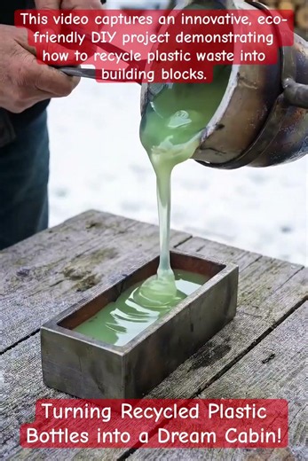 Incredible DIY Eco-Friendly Bricks from Recycled Plastic.#reels#viral #tech #youtubeshorts diy#short