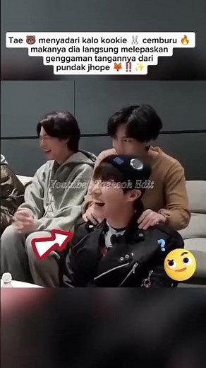 kookie 🐰 terlihat👀 sangat kesal 🔥 kepada tae 🐻‼️✨