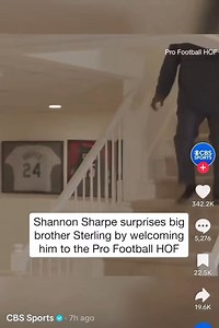 Shannon Sharpe delivering the news to his brother, Sterling, that he will be a part of the Pro Football Hall of Fame Class of 2025. | Adam Schefter