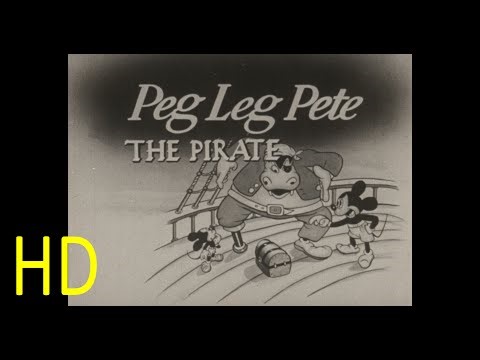 Peg Leg Pete The Pirate Mouse Movie 1947 Cartoon Castle Films Comedy 16mm Silent 4K