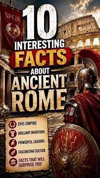 ⚔️ 10 Interesting Facts About Ancient Rome | History That Will Blow Your Mind! #romehistory #shorts