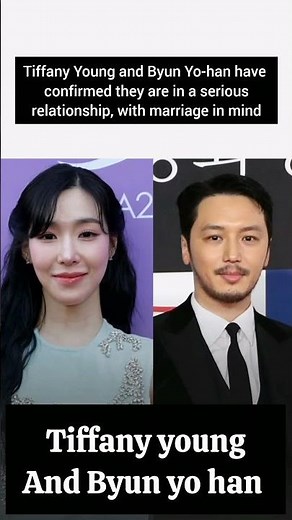 Tiffany Young and Byun Yo-han have confirmed they are in a serious relationship #tiffany #byunyohan