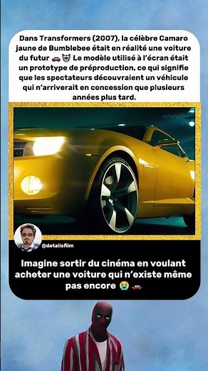 Bumblebee Était Littéralement une Voiture du Futur 🚗🤖 | Transformers (2007)