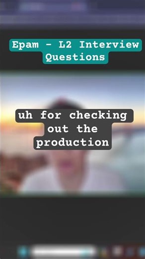 Java Interview Prep: EPAM 2nd Round Questions Explained! #shorts #javainterviewquestions #epam