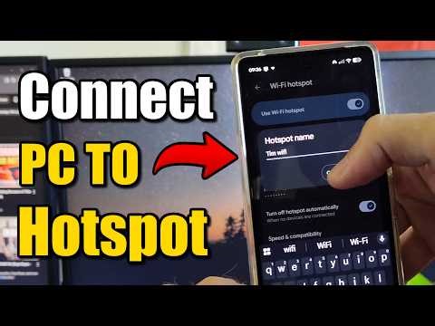 How To Connect PC & Laptop To Mobile Hotspot - Easy Tutorial