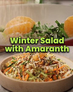 Winter & Amaranth salad - Ek perfect combo! #SanjeevKapoor #SanjeevKapoorKhazana #Wintersaladwithamaranth #wintersalad #amaranthsalad #saladrecipe #rajgira #raddish #turnip #carrot #winterkatadka | Sanjeev Kapoor