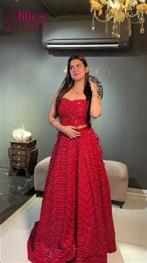 Sangeet Special Net Lehenga with Sequence Work | Lilies by Dapra | Designer Lehenga Collection