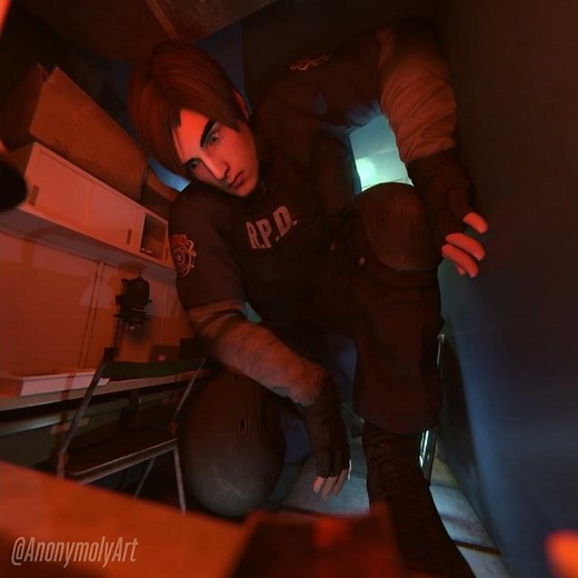 Giant Leon Kennedy Loop #residentevil #giant