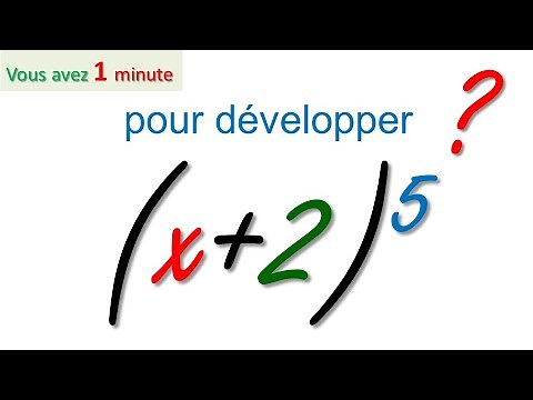 Développement avec le triangle de pascal