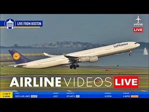 🔴LIVE BOS (BOSTON LOGAN) PLANE SPOTTING: Watch Arrivals and Departures!