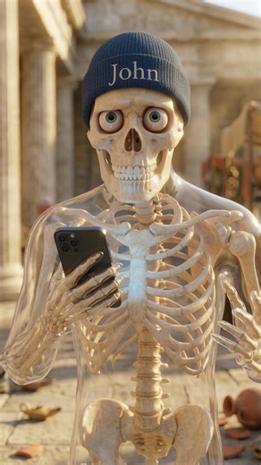 What if Socrates was your guide on Google Maps? #socrates #skeleton #ancientgreek