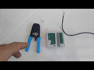 Como Crimpar e Testar Cabo de rede RJ45