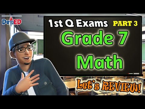 Grade 7 Math First Periodical Test Reviewer Part 3