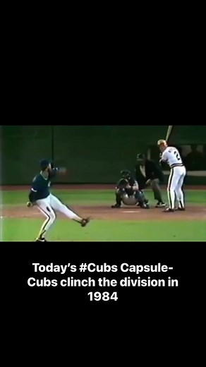 It was #otd in 1984 that the #cubs clinched the NL East and advanced to the postseason for the first time since 1945, beating the Pirates 4-1 in Pittsburgh in front of 5,472 fans, mostly Cubs fans. Gar | Crawly's Clubhouse