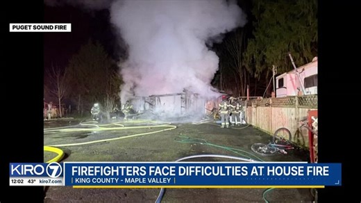 Firefighters face difficulties at house fire | Haystack News