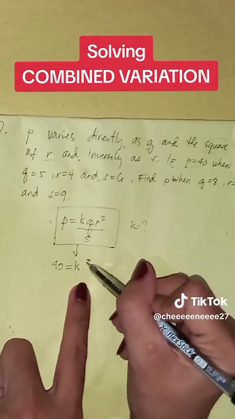 Understanding Combined Variation in Grade 9 Math