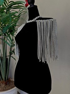 Sparkling Rhinestone Epaulettes - Handmade, Size S-M - Etsy
