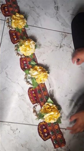 making toran#diy #gujarati #flowers #diycrafts