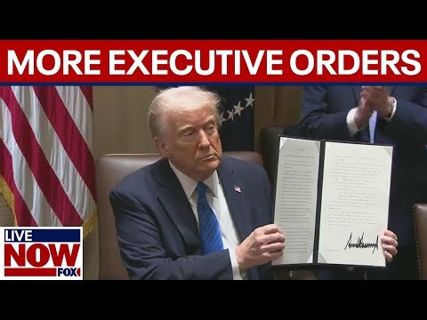 President Trump meets with U.S. ambassadors, signs more executive orders