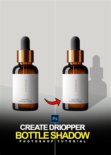 35K views · 513 reactions | How to Create Realistic Shadow on Bottle in Photoshop #shadowcreation #dropshadow #realsticshadow #photoshopshorts #photoshoptutorial #adobephotoshop2025 #photoshop2025 | Graphics Solution Tricks | Facebook