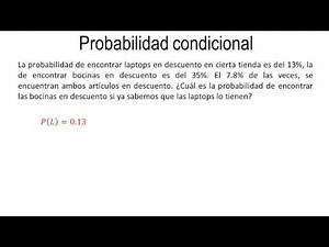 Example 1: Conditional probability