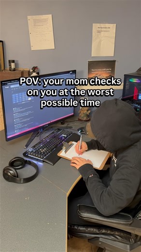 They check on you at the worst possible time 😭