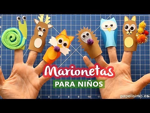 Cómo hacer marionetas de dedo para niños