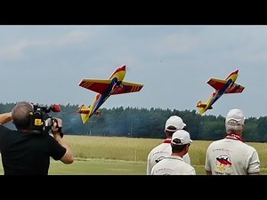 German Aerobatic Team mit 2x Extra 330 sc , Syncronic Flight , Modellflugtreffen Damelang 2014 *HD*