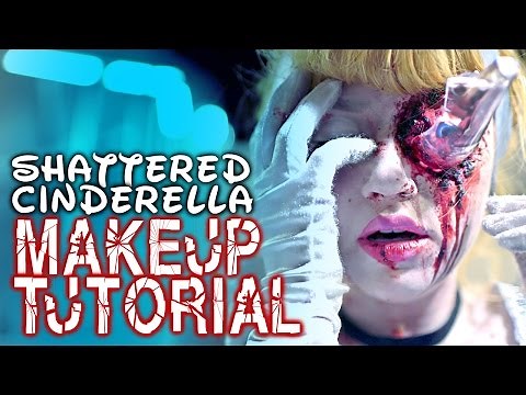 SHATTERED CINDERELLA - Beauty & FX Makeup tutorial - Glam&Gore Disney Princess