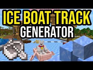 How To Make ICE Boat RACETACKS FAST In Minecraft
