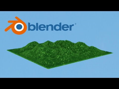 Super Easy Blender Low Poly Grass Tutorial