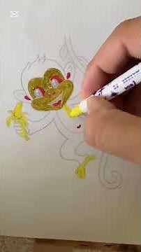 How to Paint Monkey for Kids | Easy Monkey Drawing and Coloring Step by Step #shorts