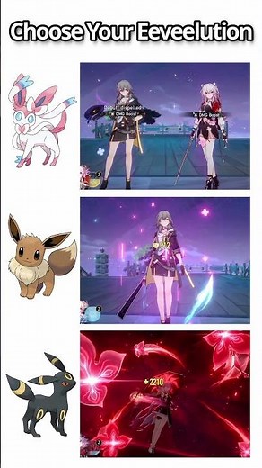 Choose Your Eeveelution 👀 | March 7th Alternate Paths Evernight Meme | Honkai Star Rail Shorts