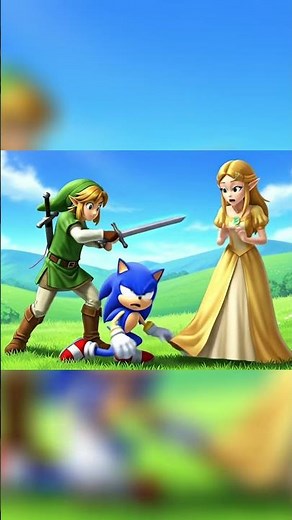 Sonic Kombat: Link VS Sonic - Bonkality #nintendo #sonicthehedgehog #mario #sega #sonic #gaming
