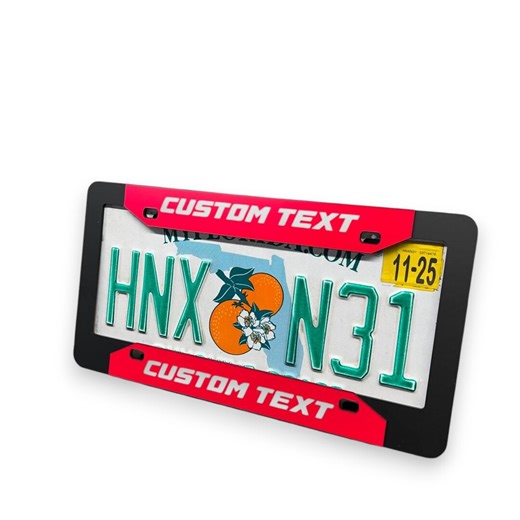 Personalized Text Car License Plate Frame Engraved Laser Cut Multicolor Personalized Name, Logo, Business Tag, SUV 4x4 - Etsy
