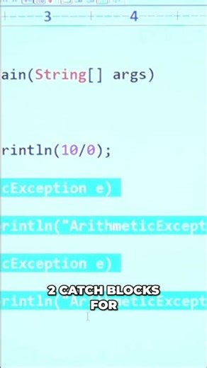 Java Exceptions: Avoid Duplicate Catch Blocks for Errors #shorts